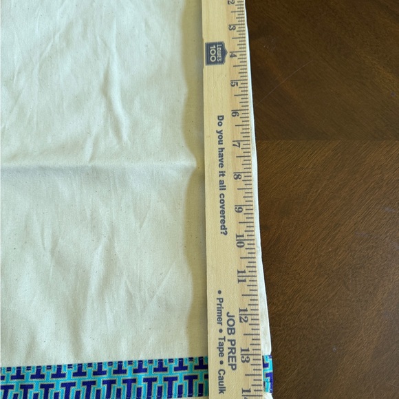 TORY BURCH‎ | Pre-OWNED CREAM SHOE/PURSE DUST BAG GOLD LOGO CHARM 11 X 14 IN - Picture 4 of 6